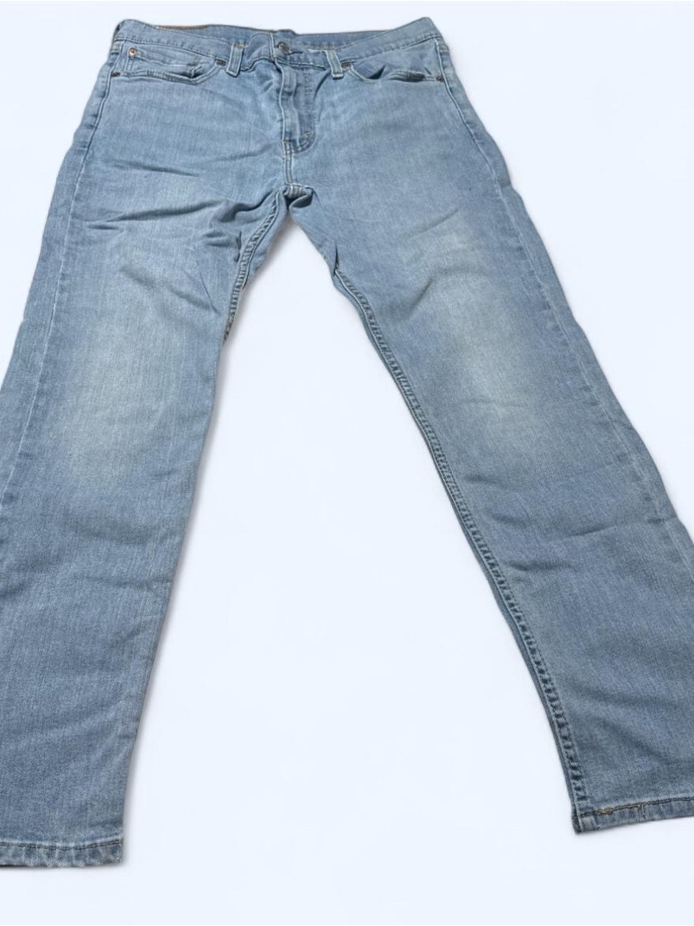 Levi's Men's Pale Blue Straight-Leg Jeans